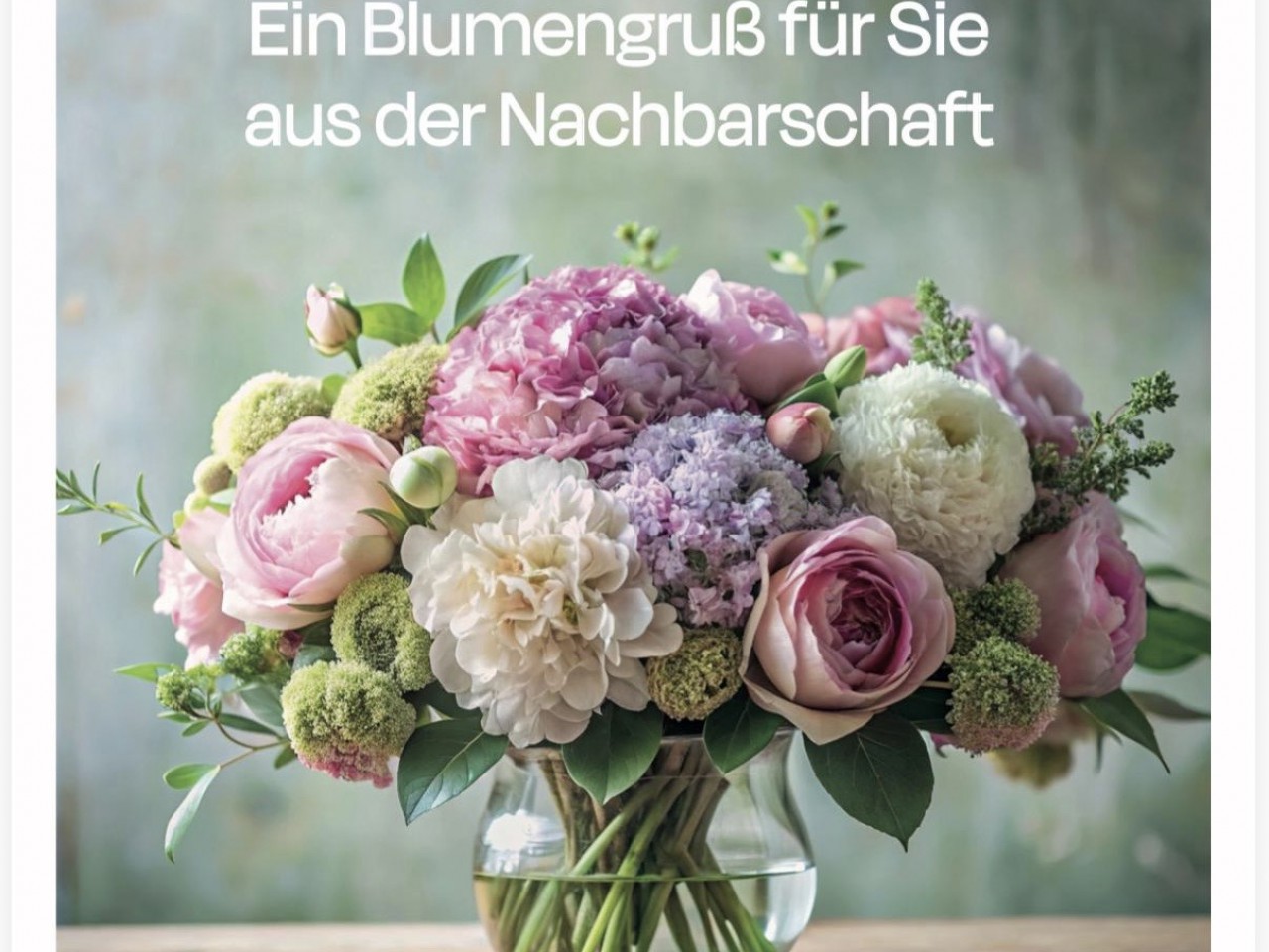 Ein Blumengruß aus der Nachbarschaft! 