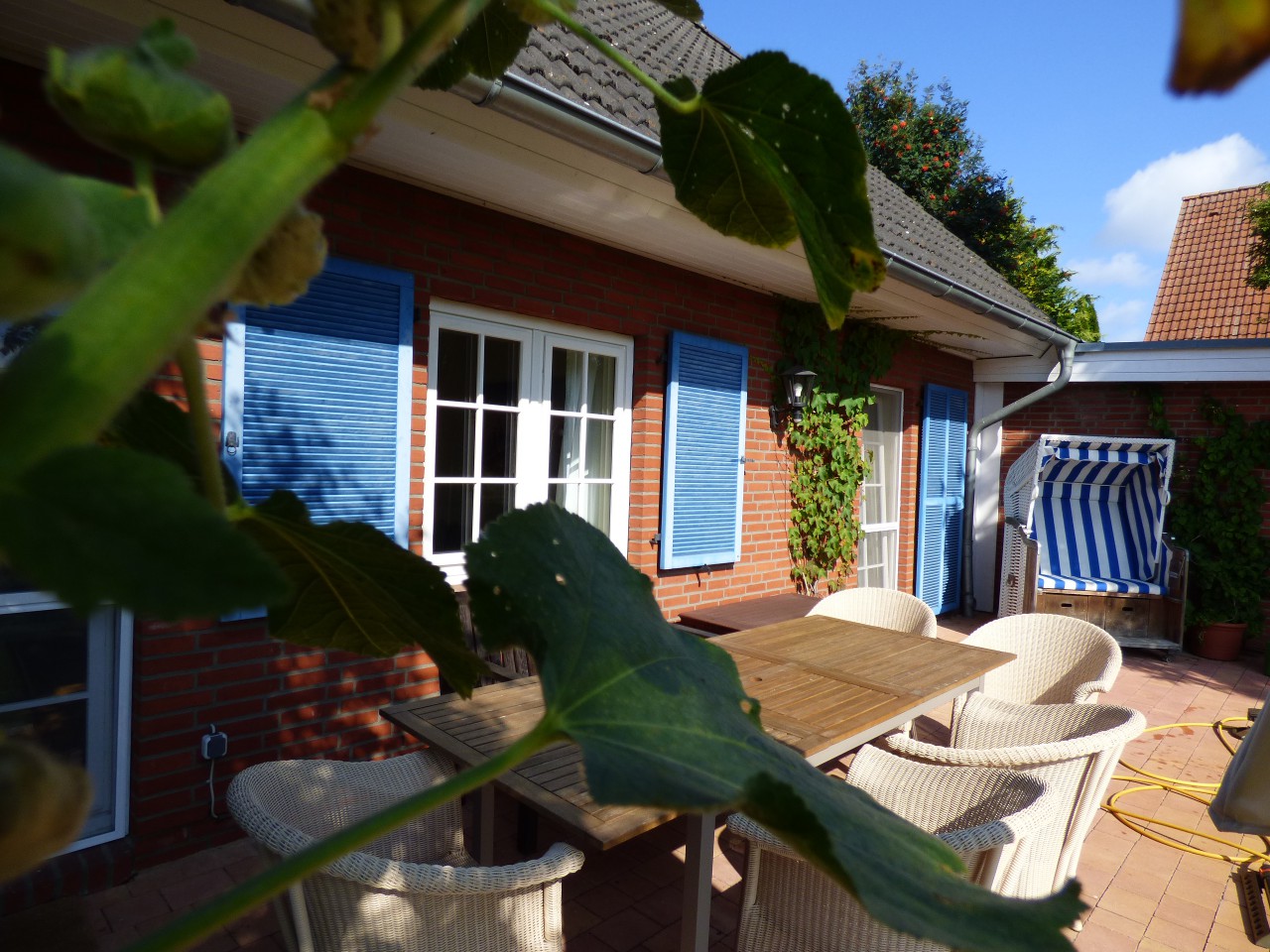 Charmanter Rotklinker in Feldrandlage.